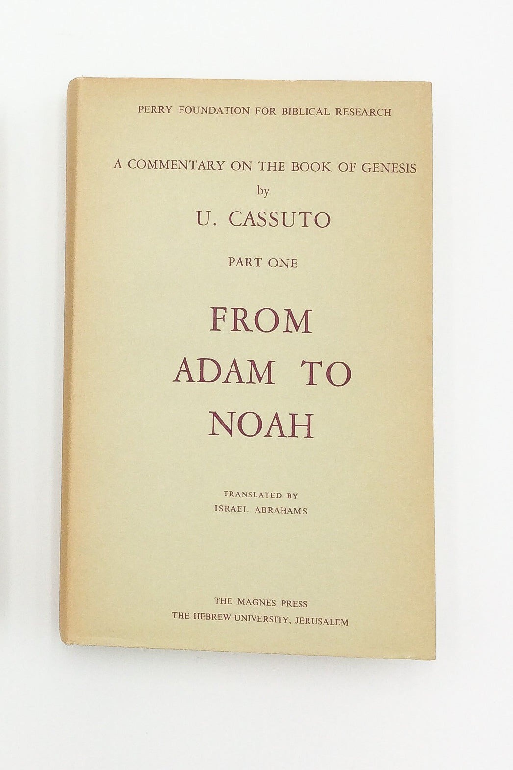 Commentary on the Book of Genesis Part One: From Adam to Noah