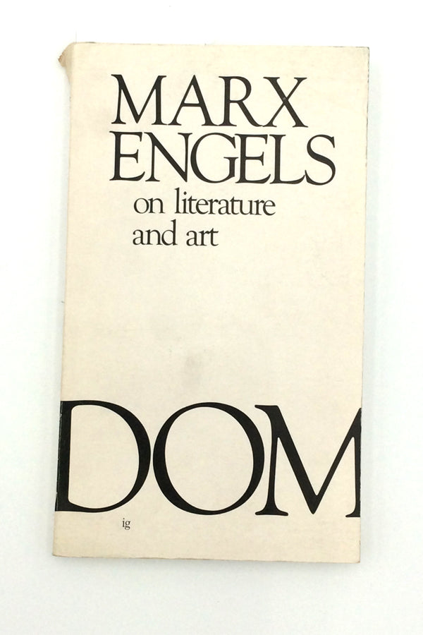 Marx Engels on Literature & Art