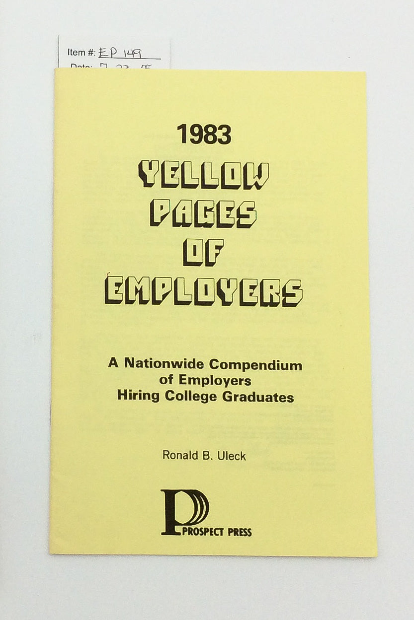 1983 Yellow Pages of Employers