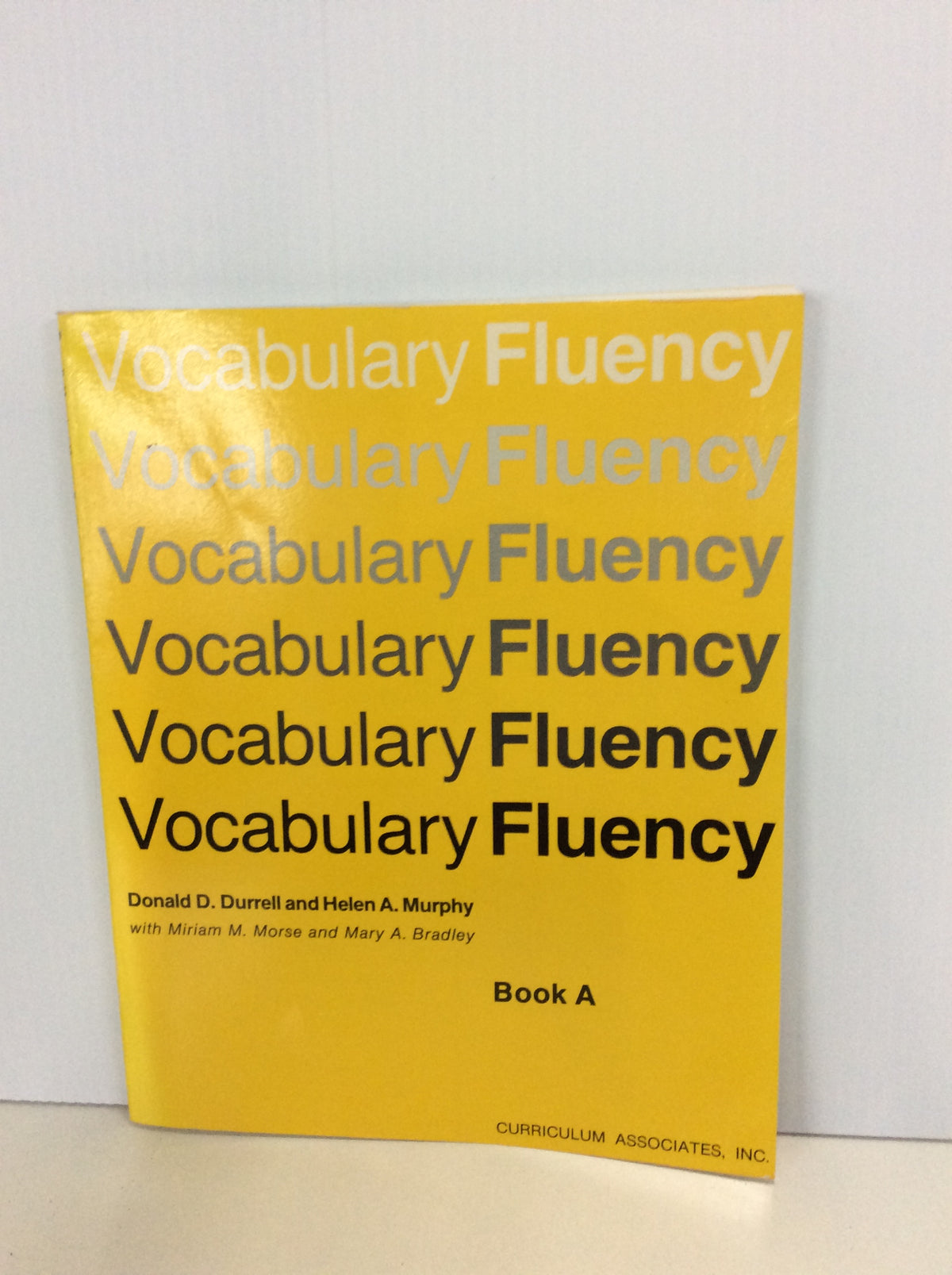 Vocabulary Fluency  Book A