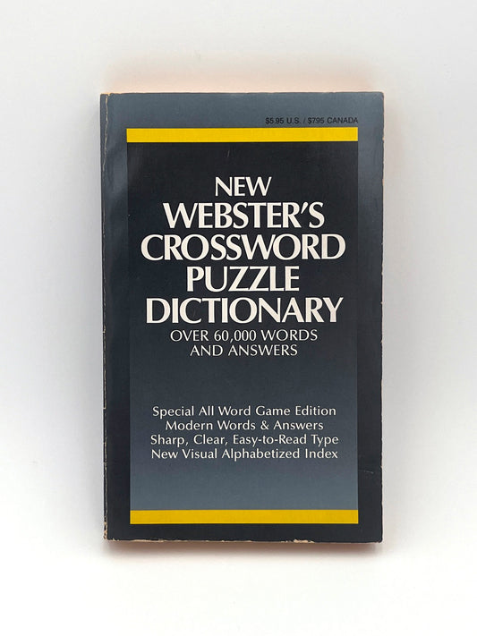 New Webster’s Crossword Puzzle Dictionary, I.Vidyadhar Kristy Lee