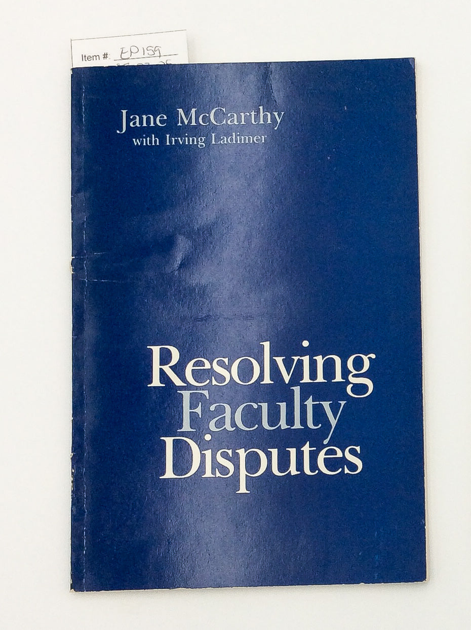 Resolving Fauclty Disputes